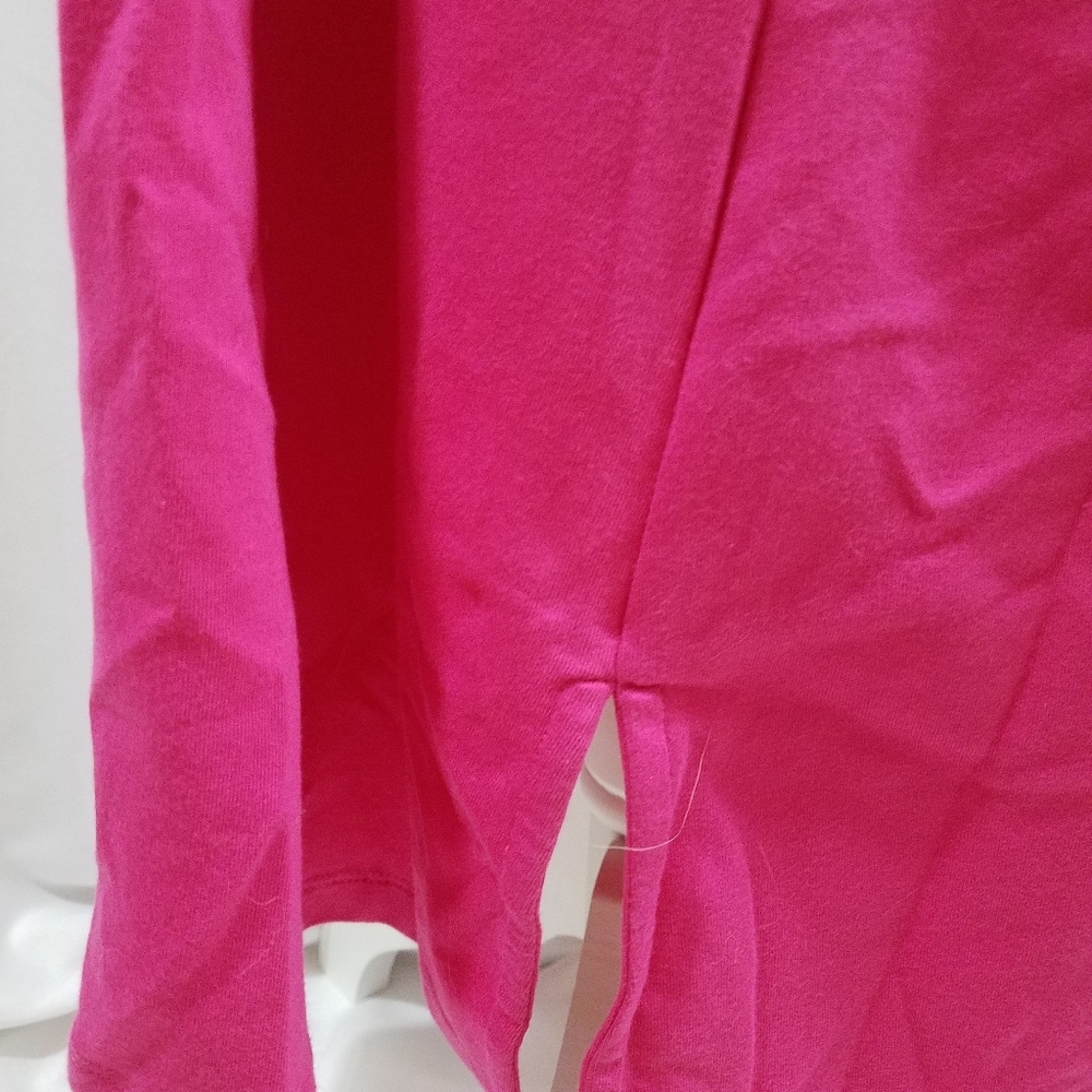 Denim & Co Sleeveless V-Neck 2XP Pink Jersey Dress - Picture 10 of 16